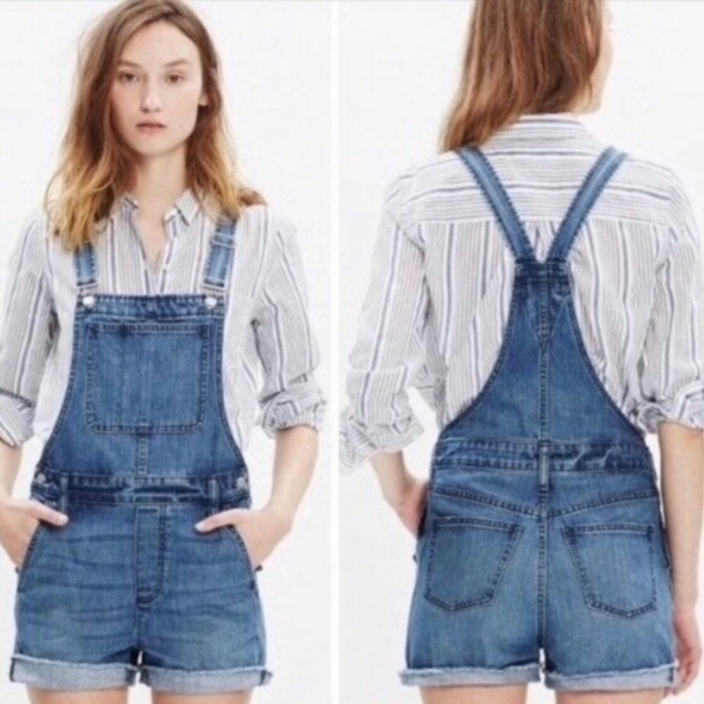 Madewell shortall Adirondack overalls small